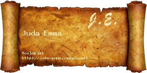 Juda Emma névjegykártya
